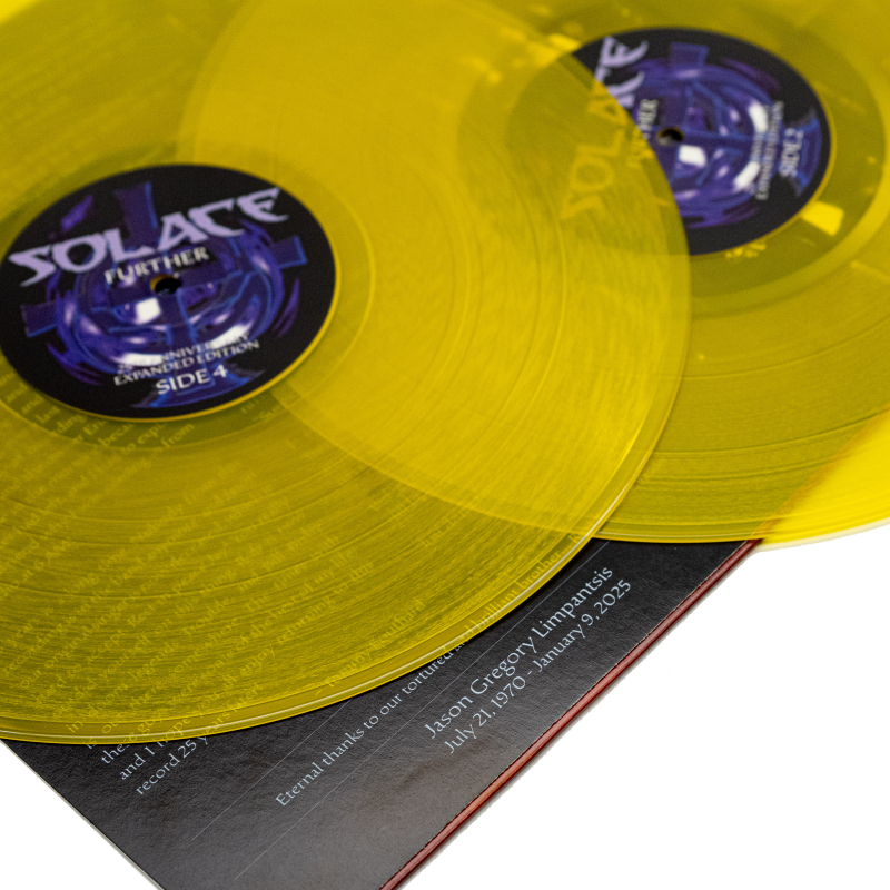 Solace - Further Vinyl 2-LP Gatefold  |  Sun Yellow