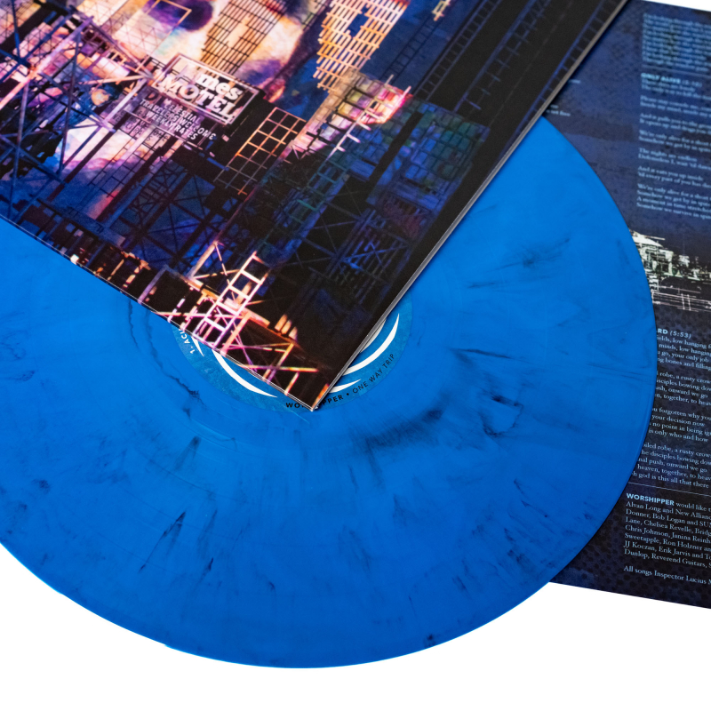 Worshipper - One Way Trip Vinyl LP  |  Blue/Black Marble